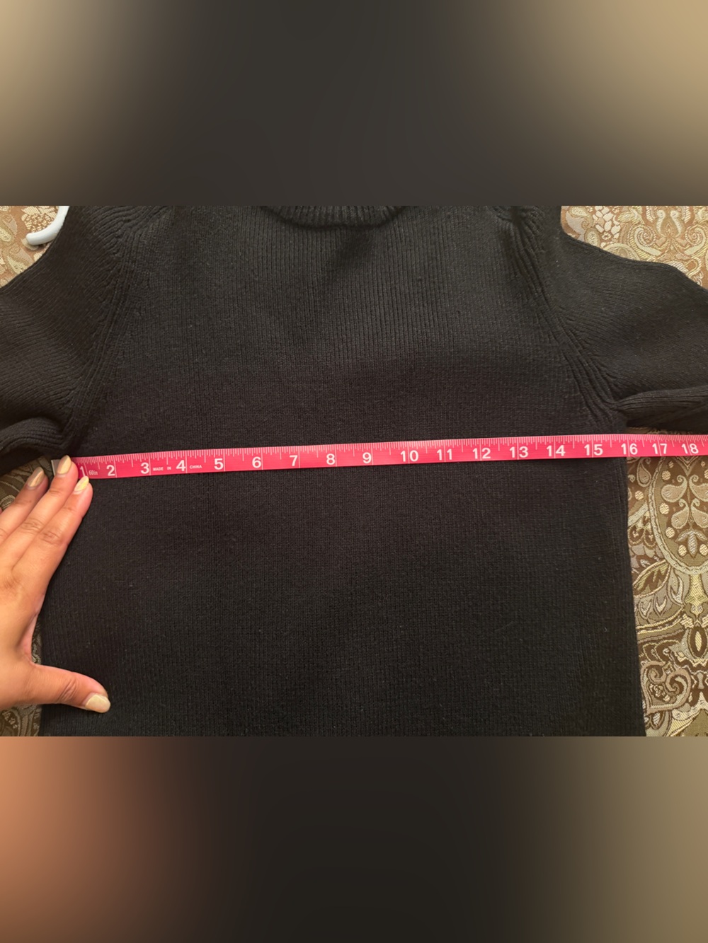 Classic Black Knit Maxi sweater dress - Picture 5 of 7
